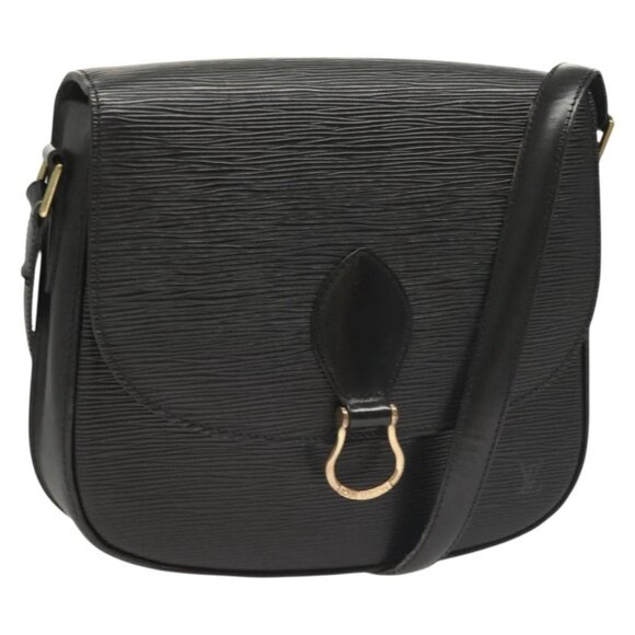 LOUIS VUITTON Epi Saint Cloud GM Shoulder Bag Black Noir - Picture 1 of 16
